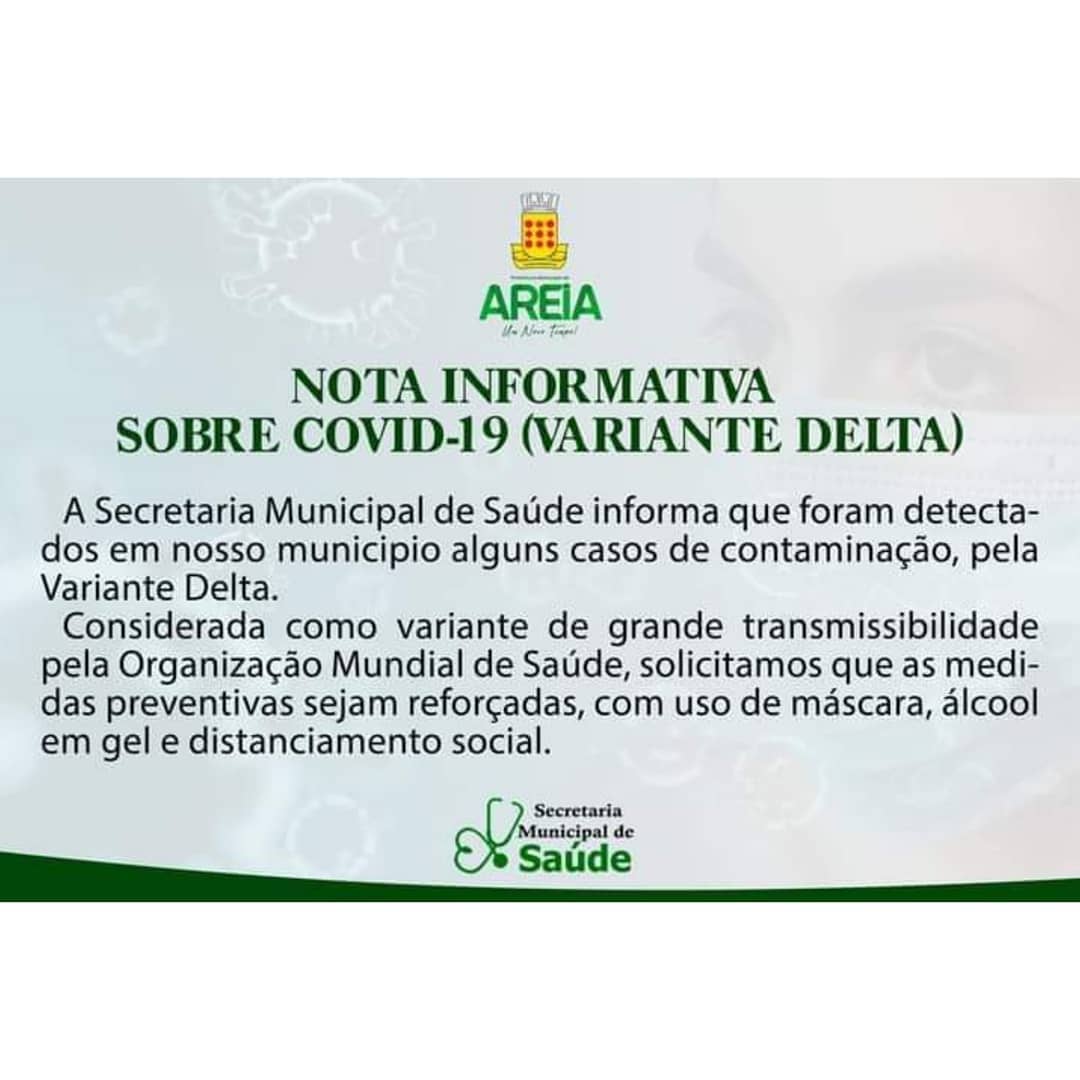 Comunicado Importante da Secretaria Municipal de Saúde.