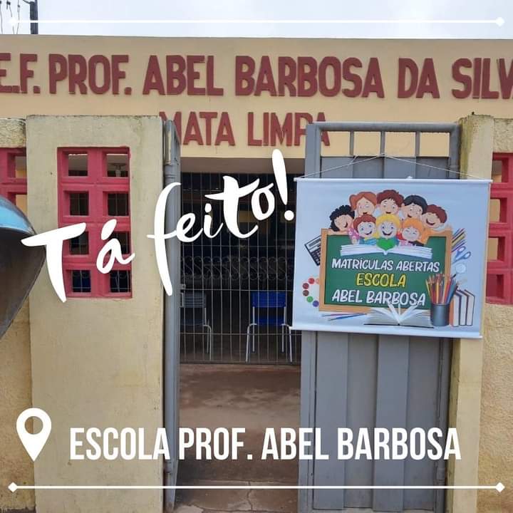 SEINFRA realiza reforma na Escola Abel Barbosa em Mata Limpa