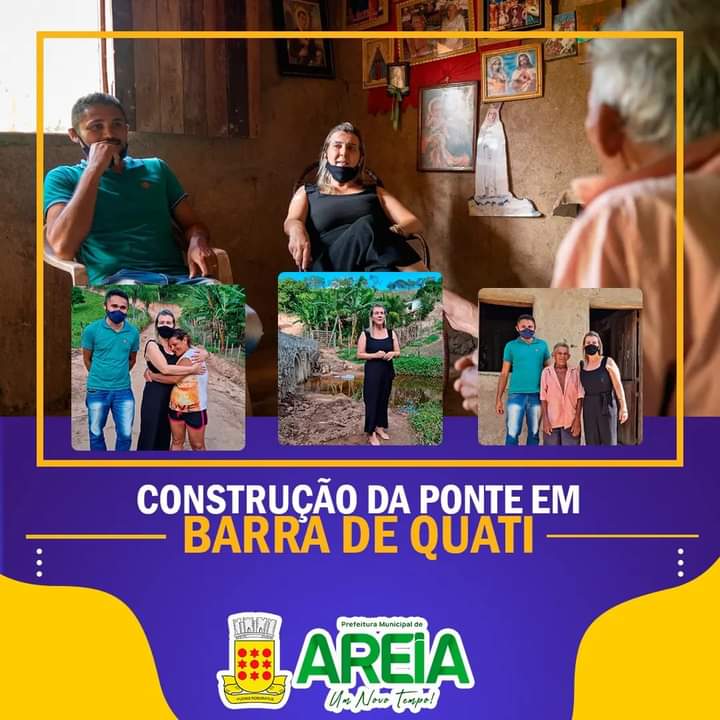 Prefeitura de Areia atende uma antiga reivindicação da comunidade de Barra do Quati