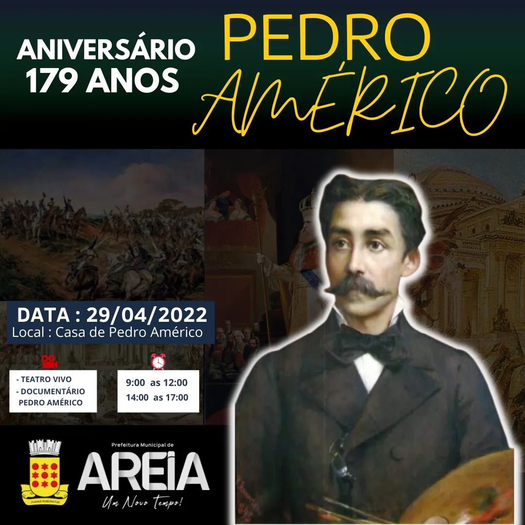 Prefeita de Areia participa das comemorações dos 179 anos do Pintor Pedro Américo