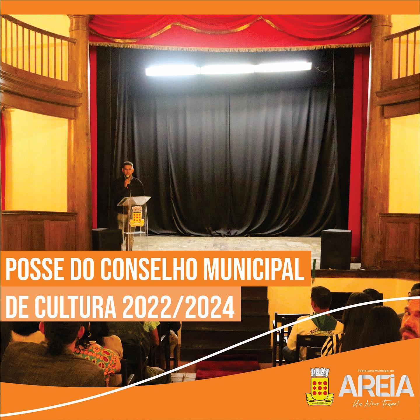 SECULT Areia realiza a posse dos novos conselheiros que farão parte do Conselho Municipal de Política Cultural, exercício 2022 a 2024