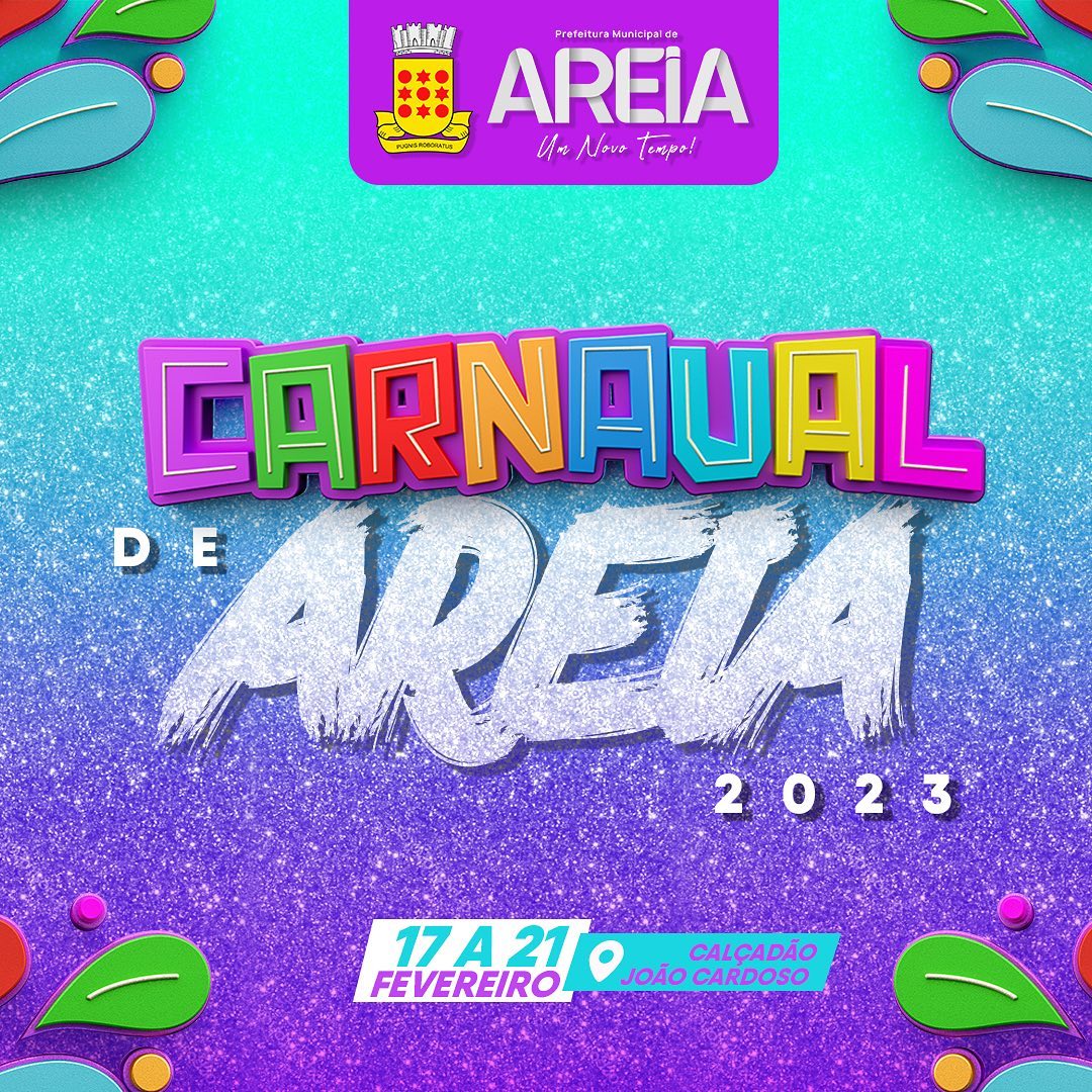 Secretarias de Cultura e Turismo de Areia apresentam a programação do Carnaval 2023