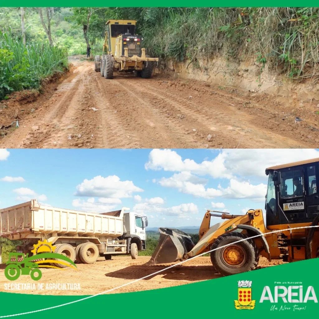 Distrito Santa Maria e comunidades são beneficiadas com o maior serviço de recuperação de estradas vicinais já realizado em Areia