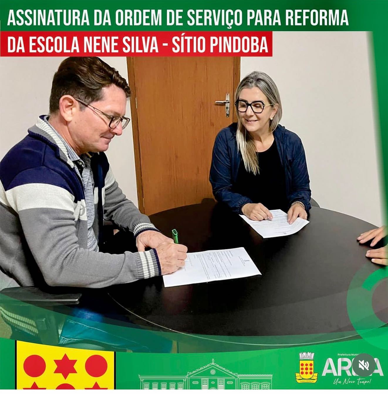 Prefeita de Areia assina Ordem de Serviço para reforma e ampliação da Escola Neném Silva no sítio Pindoba