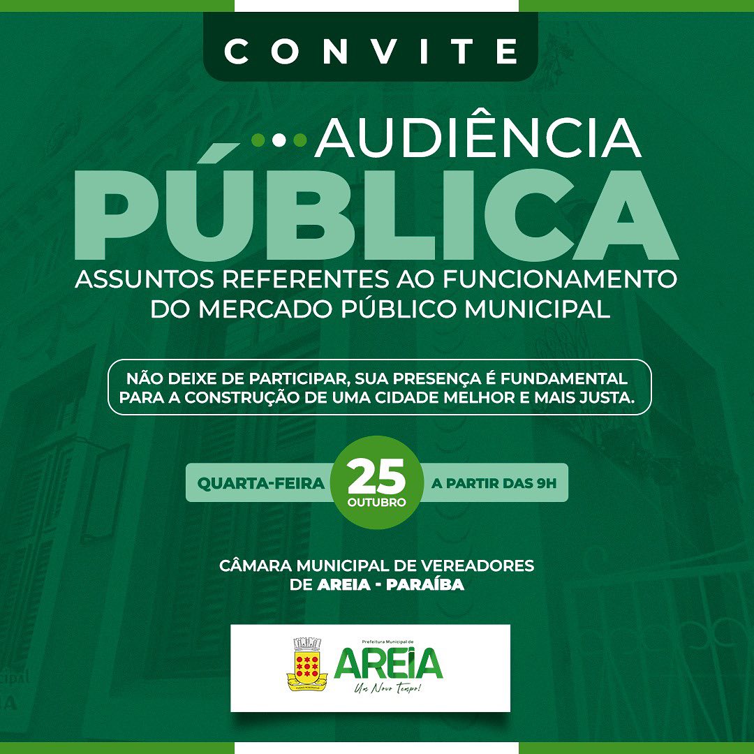 PMA realiza Audiência Publica para discutir assuntos referentes ao Mercado Público Municipal