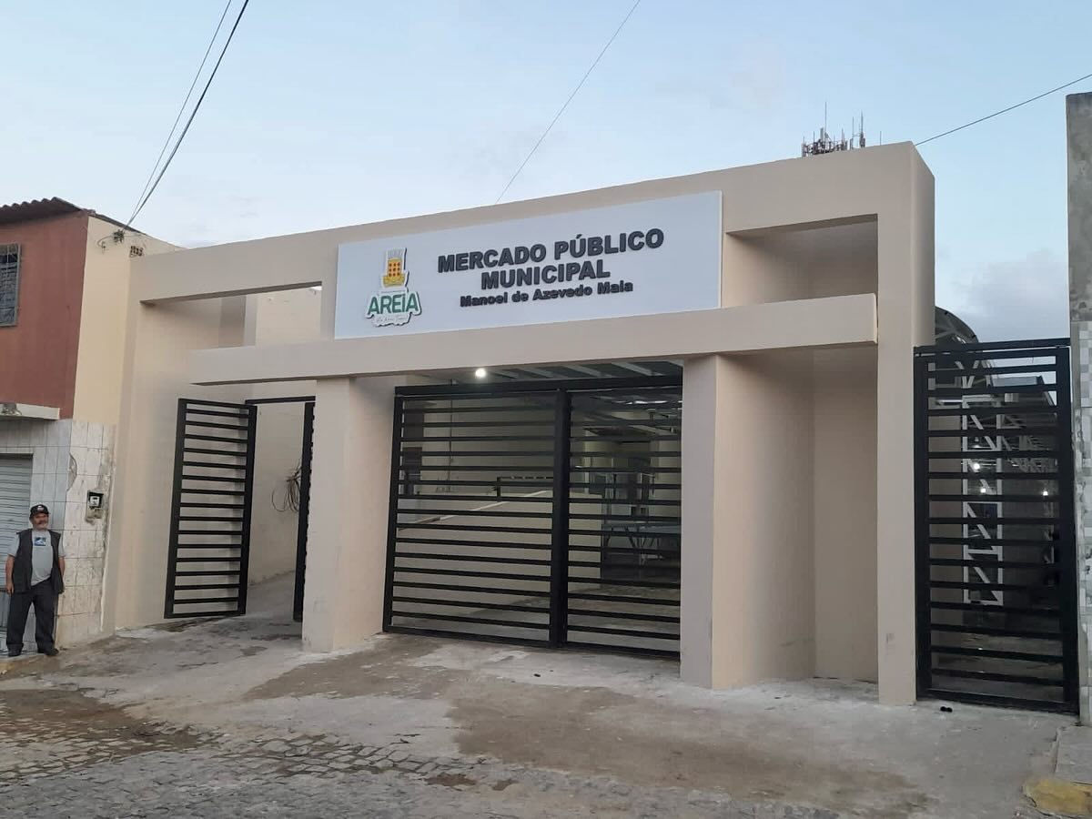 Prefeitura de Areia inaugura o Patio Coberto do Mercado Público Municipal