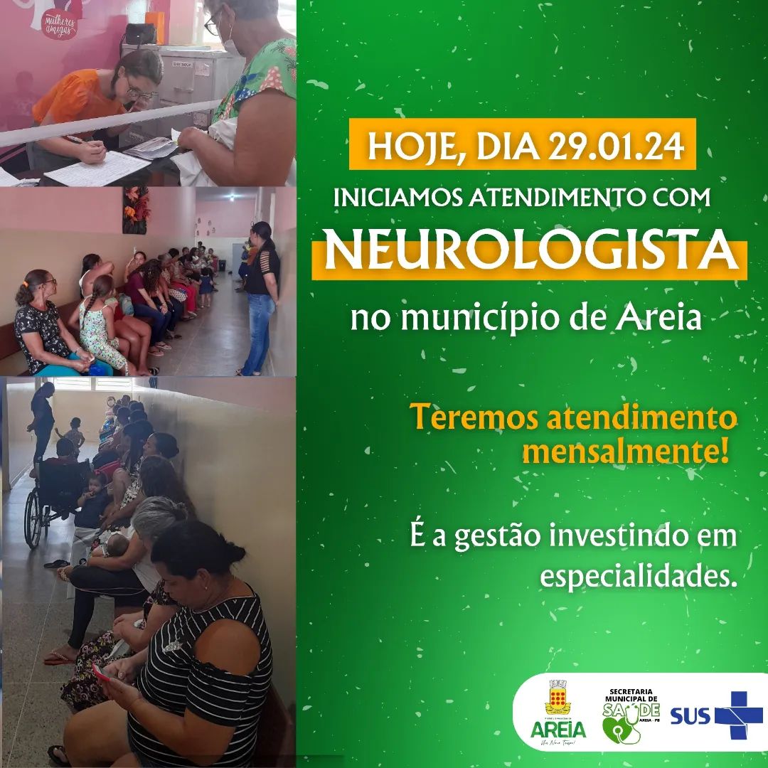 Medico Neurologista reforça o atendimento de especialidades no Hospital Municipal de Areia 