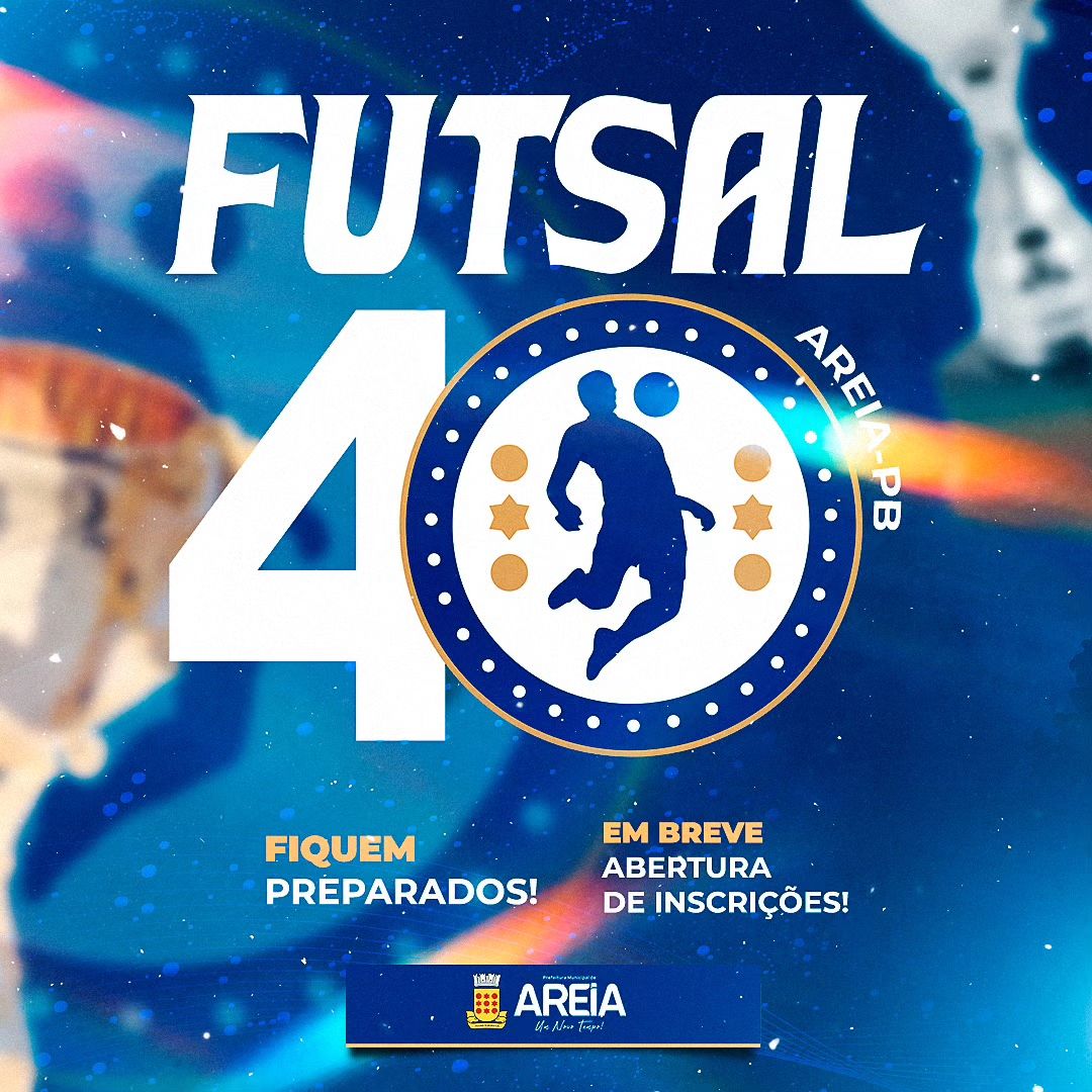 Futsal 40+ vem proporcionando momento de lazer e saúde para os munícipes de Areia