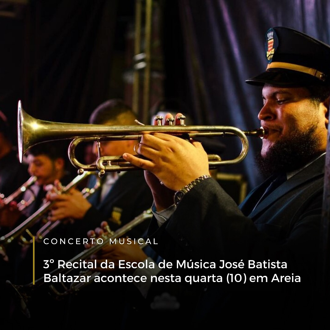 Secretaria de Cultura de Areia realiza o 3º Recital da Escola de Música José Batista Baltazar